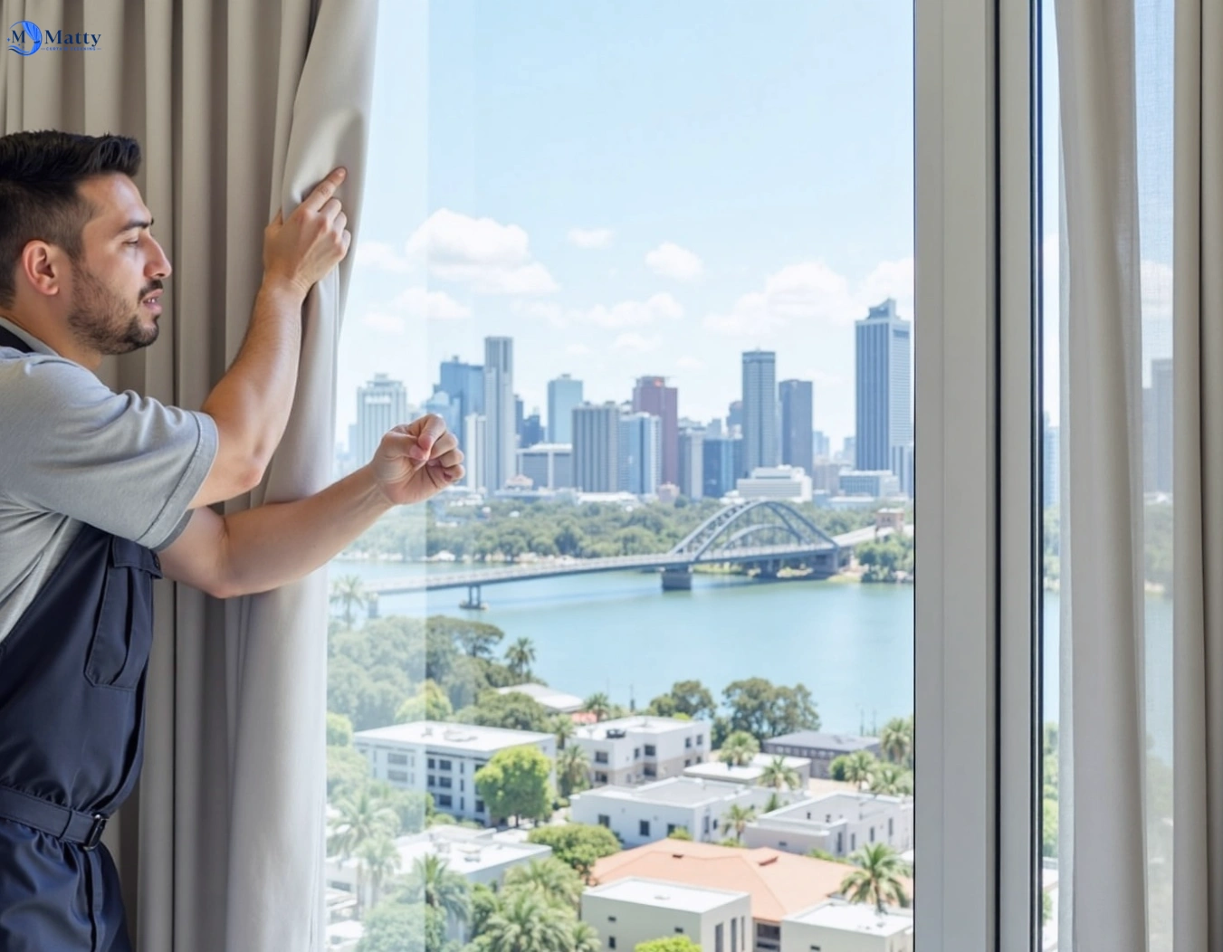 Professional curtain steam cleaning service coimadai-vic QLD by Matty Curtain Cleaning